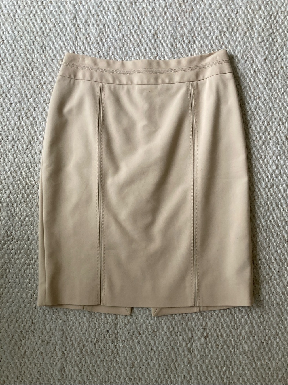 WHBM Beige Pencil Skirt